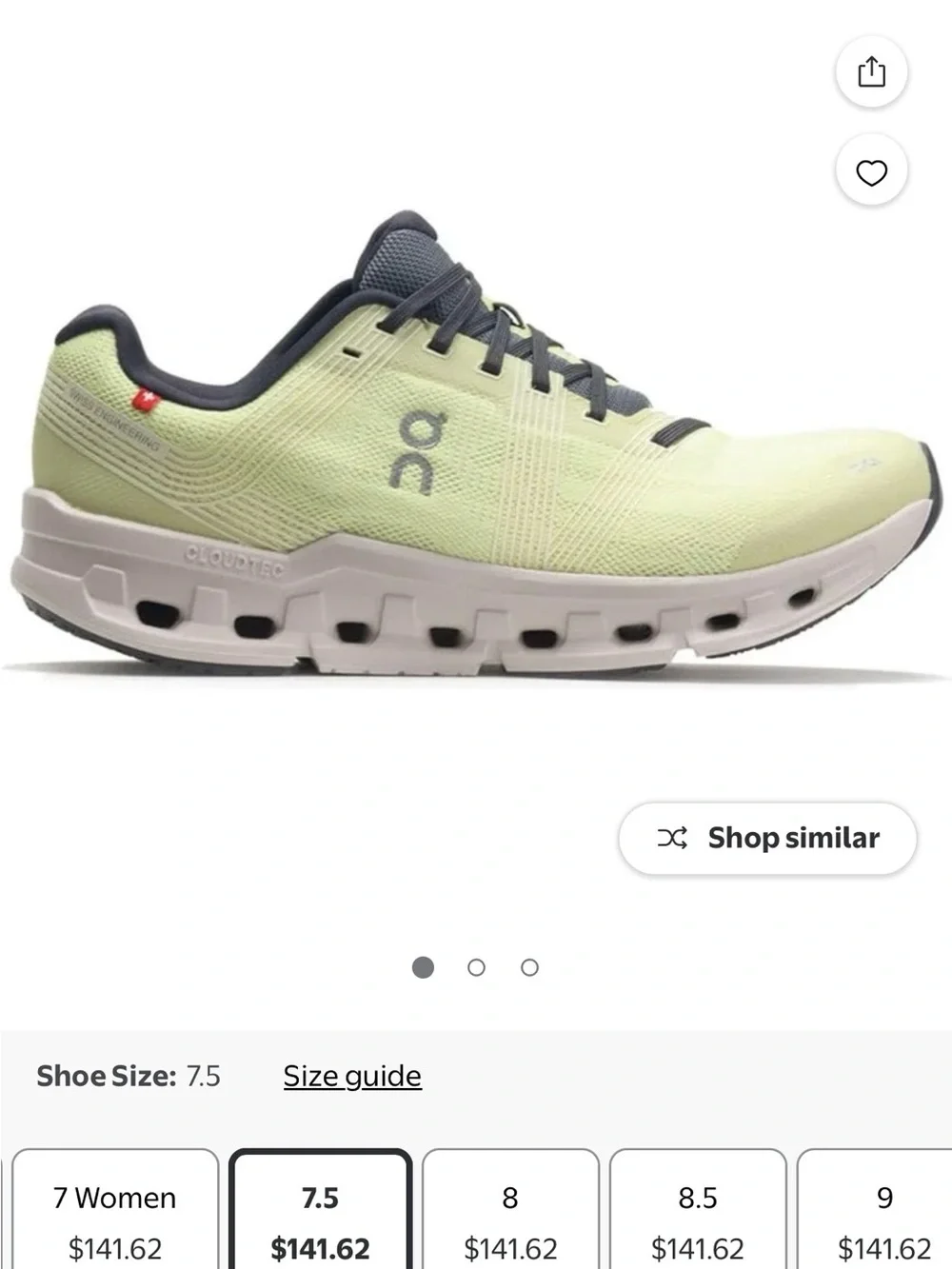 On Running Cloudgo Women's Lime Green Sneakers